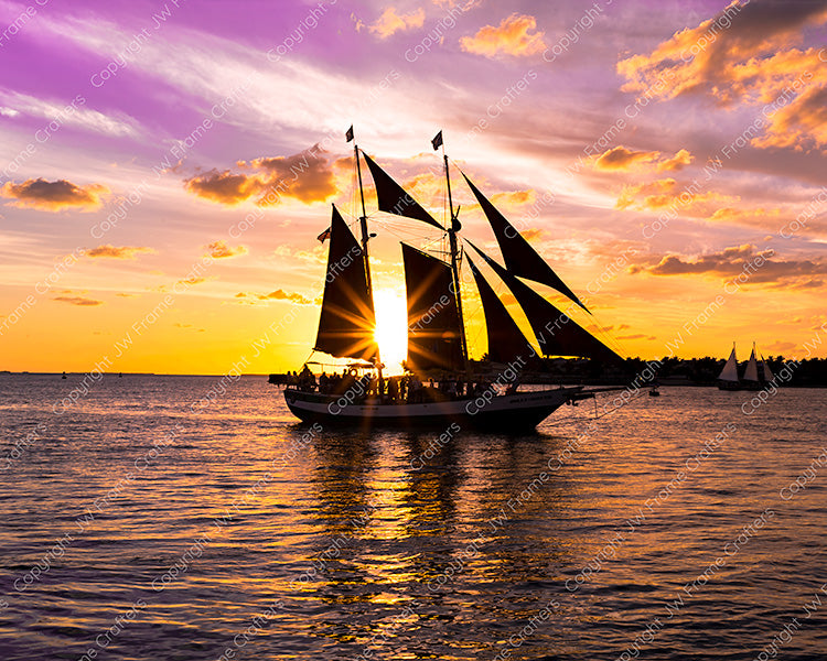 Mallory Square Sunset Sail - Photographic Print