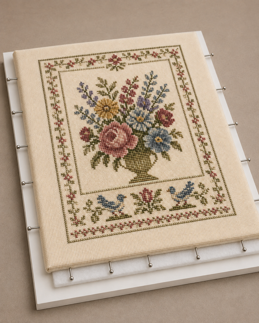 stretched fabric art