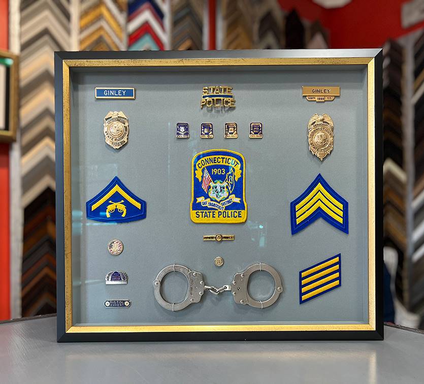 State Police Retirement Shadowbox