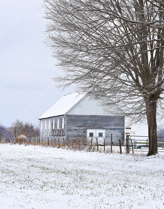 Gray Barn in Winter — South Glastonbury, Connecticut (February 2022)