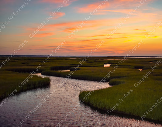 Sunset on the Marsh — Yarmouth, Cape Cod (August 2022)