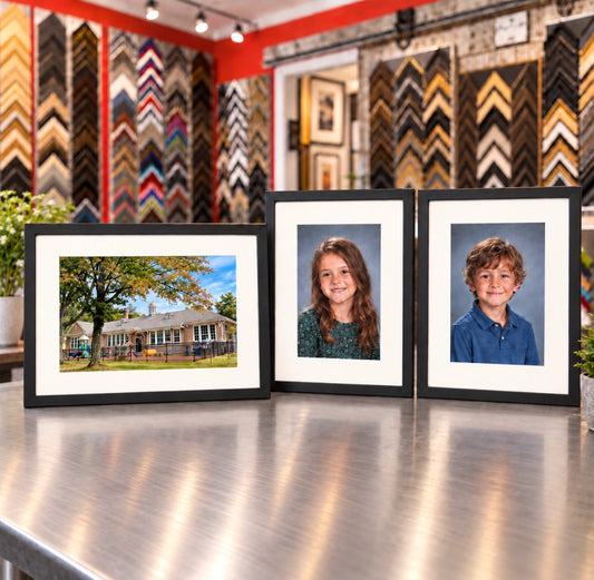 South Church School Photo Custom Framed